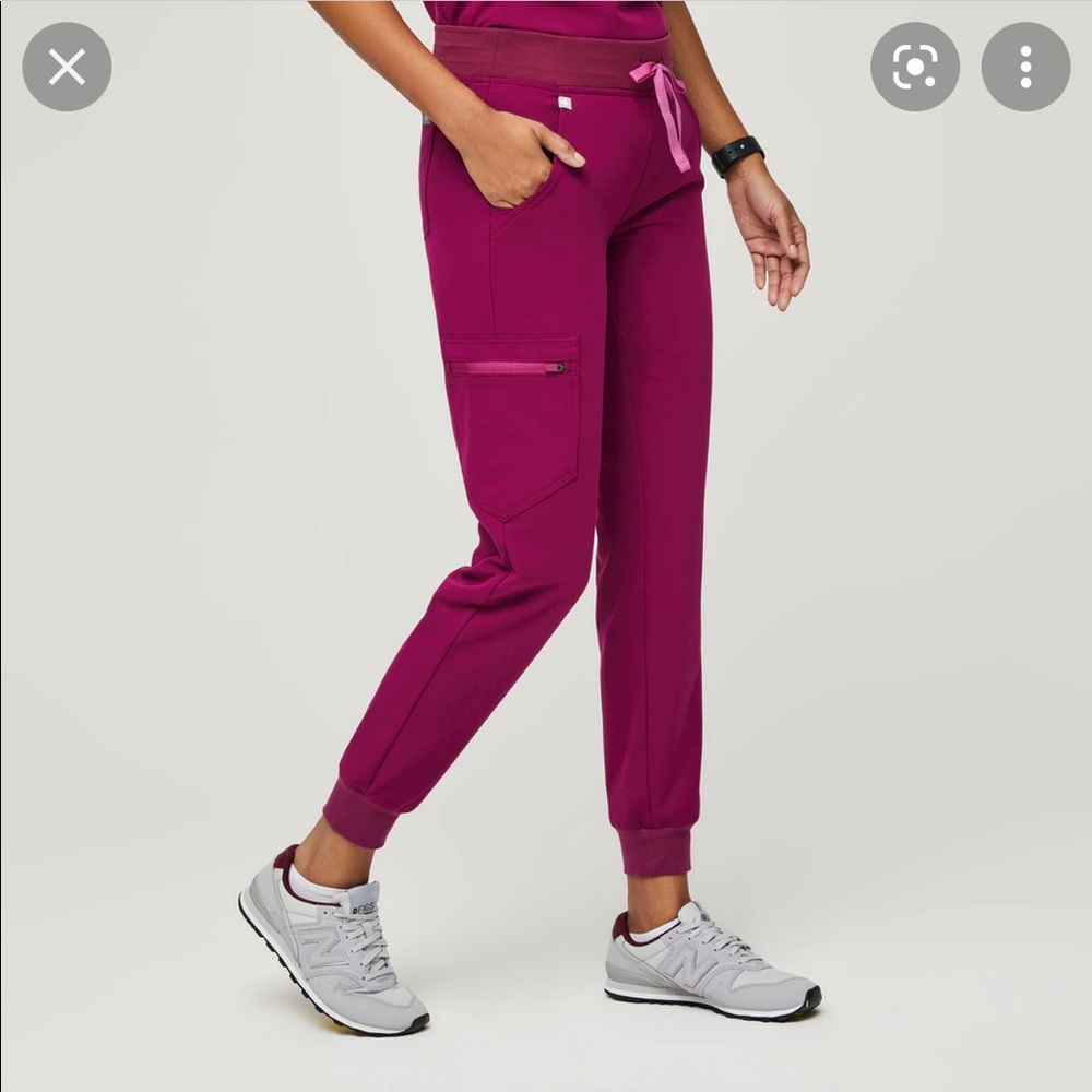 Figs Dark Magenta Zamora Joggers (XS- Regular)